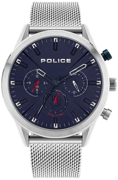 Police Herrklocka PL16021JS.03MM Silfra Svart/Stål Ø45 mm - Police