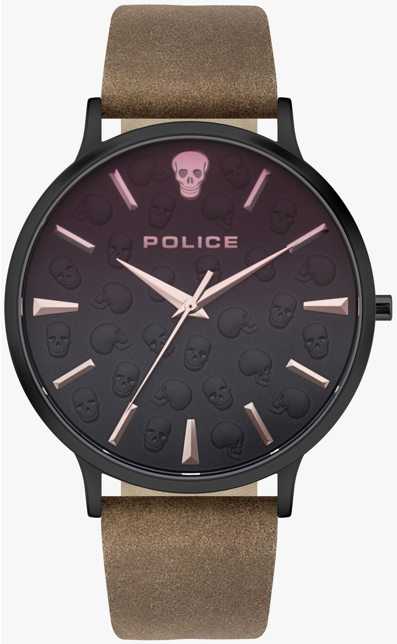 Police Herrklocka PL16023JSB.02 Tasman Grå/Läder Ø42 mm - Police