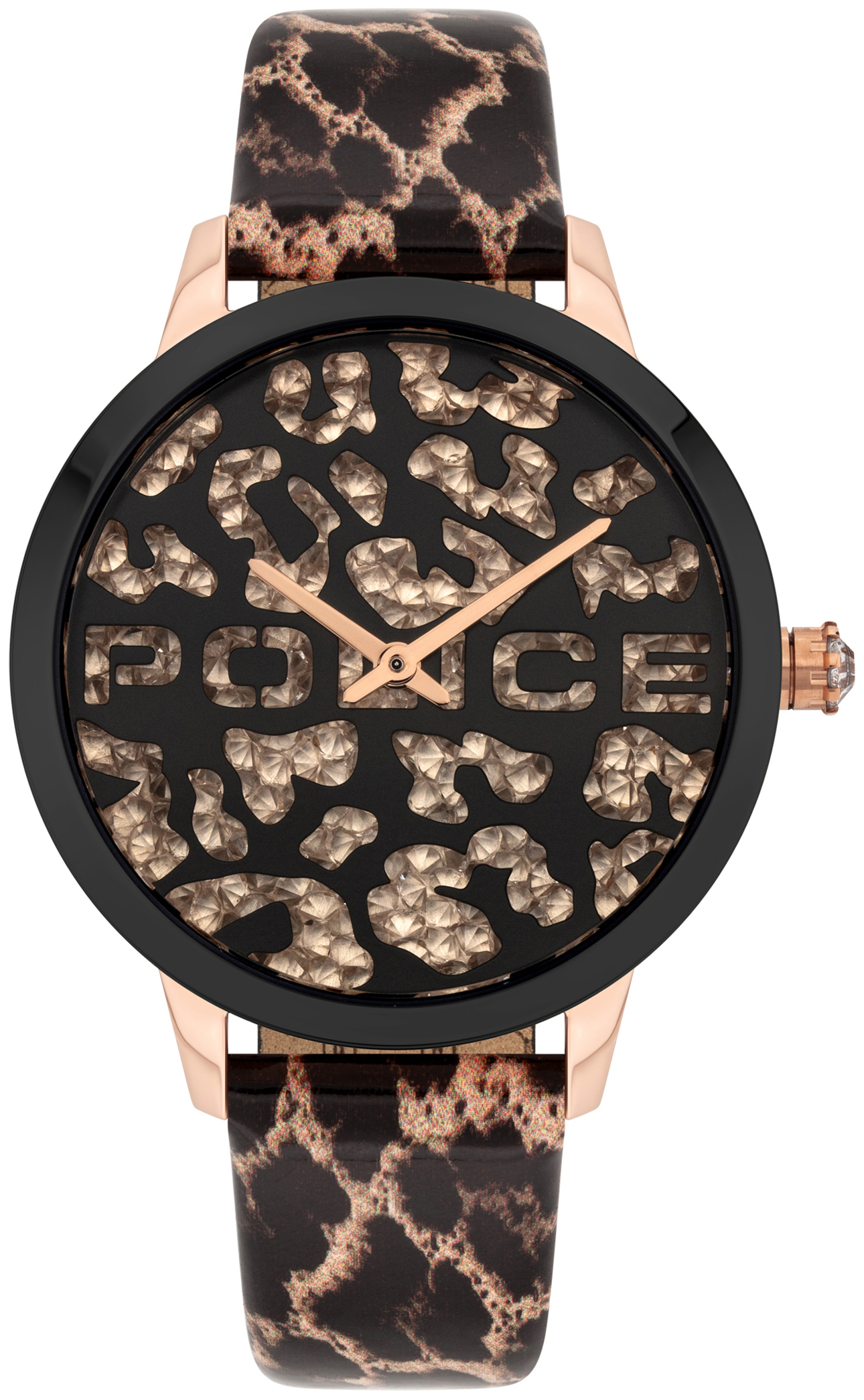 Police Damklocka PL16028MSRB.02 Bagan Flerfärgad/Läder Ø36 mm - Police