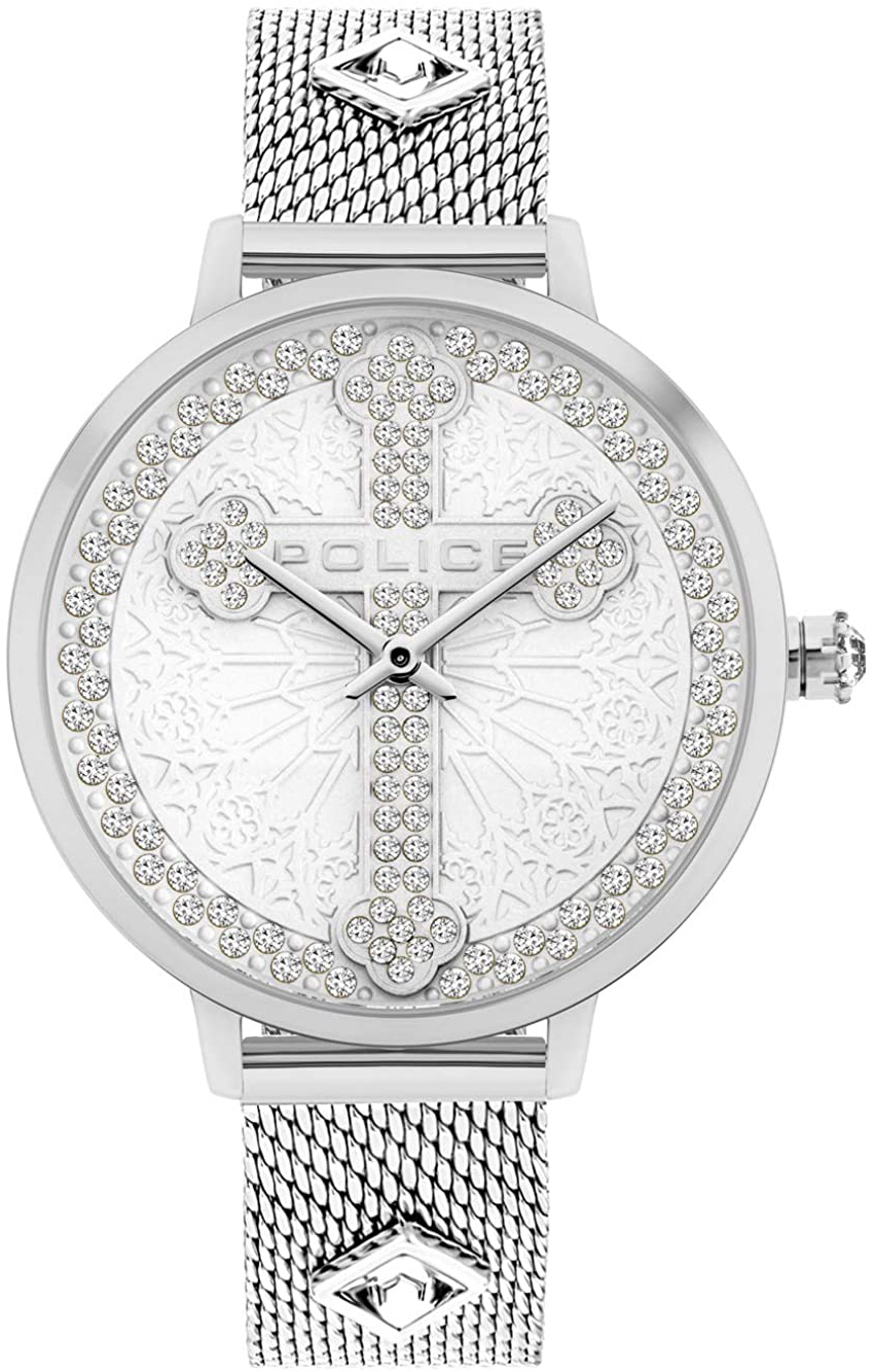 Police Damklocka PL16031MS.04MMA Silverfärgad/Stål Ø36 mm - Police