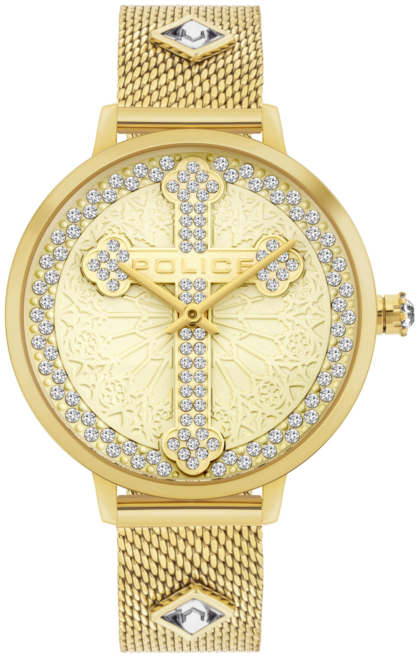 Police Damklocka PL16031MSG.22MMA Socotra Guld/Gulguldtonat stål - Police