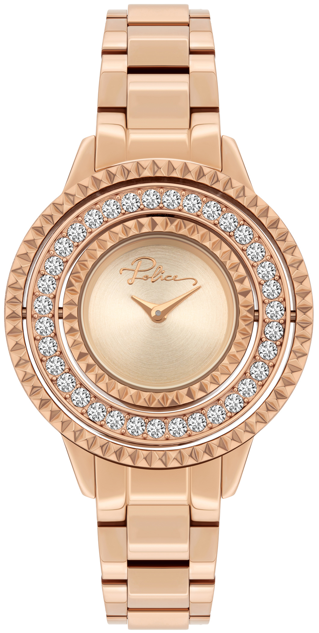 Police Damklocka PL16037BSR.32M Pilat Roséguldstonad/Roséguldstonat - Police