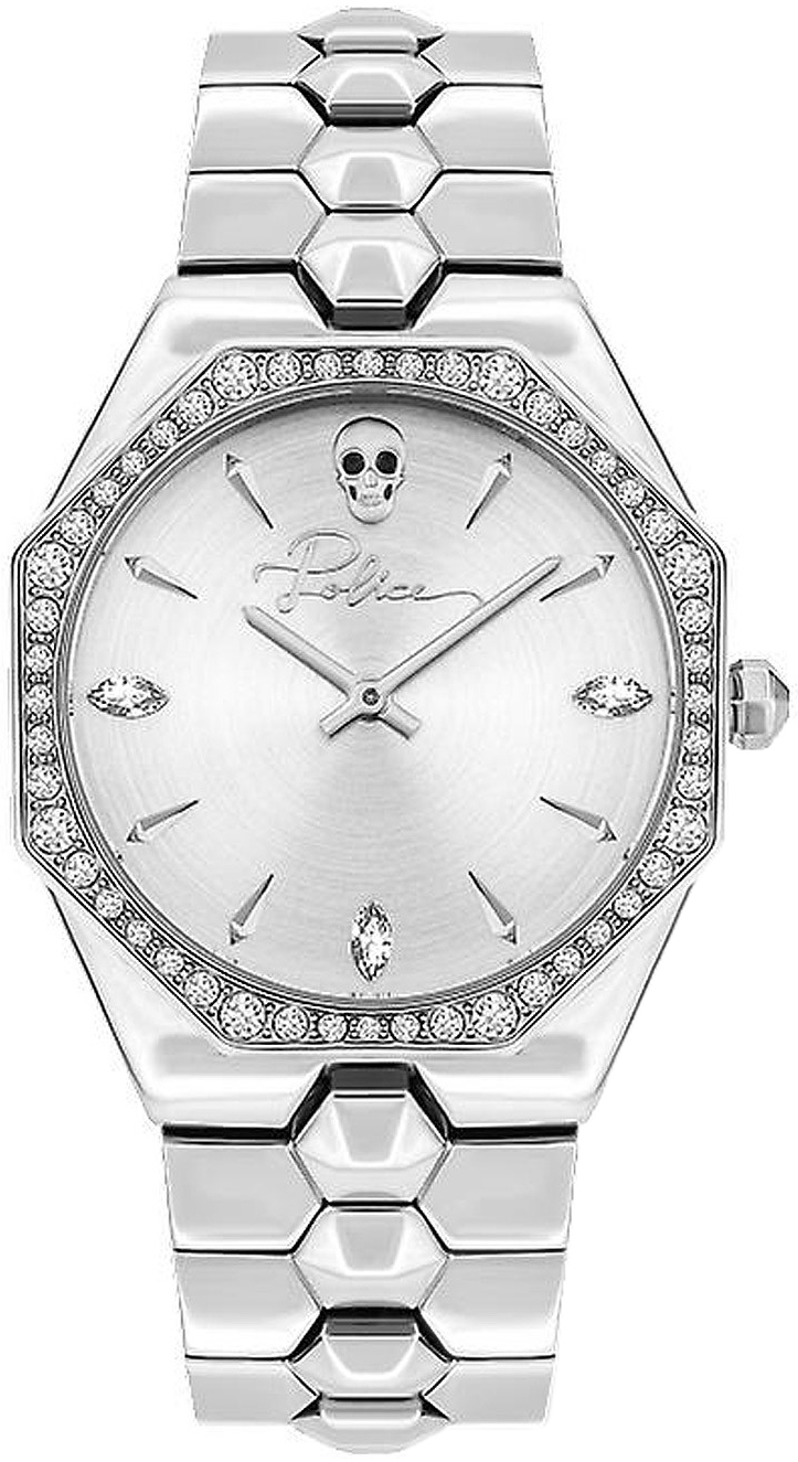 Police Damklocka PL16038BS.04M Montaria Silverfärgad/Stål - Police