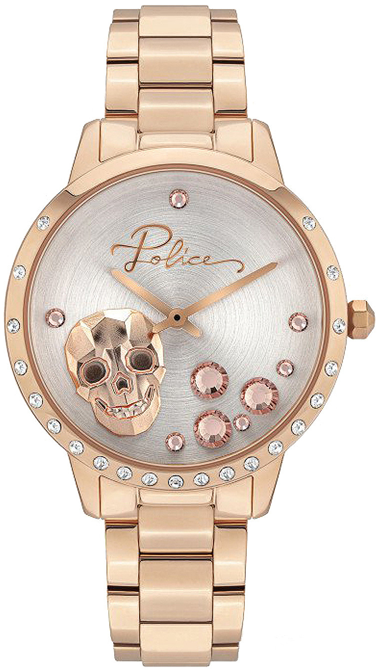 Police Damklocka PL16071MSR.04M Silverfärgad/Roséguldstonat stål - Police