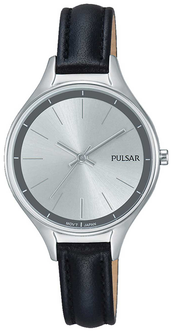 Pulsar Dress Damklocka PH8279X1 Silverfärgad/Läder Ø29 mm