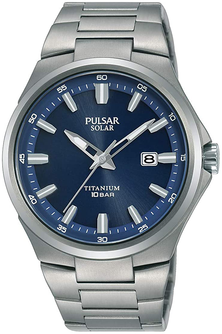 Pulsar Herrklocka PX3211X1 Bl&aring;/Titan &Oslash;39 mm