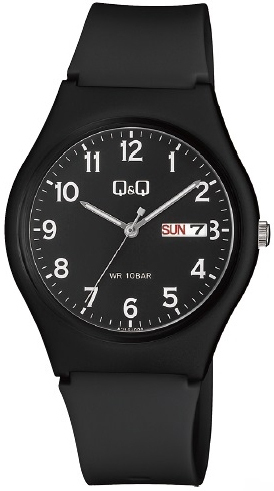 Q&Q Herrklocka A212J004Y Classic Svart/Gummi Ø38 mm - Q&Q