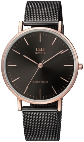 Q&Q QA20J422Y Classic Svart/Stål Ø39 mm