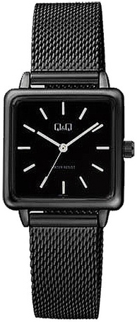 Q&Q Damklocka QB51J412Y Classic Svart/Stål Ø28 mm