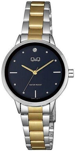 Q&Q Damklocka QB97J402Y Classic Svart/Stål Ø32 mm