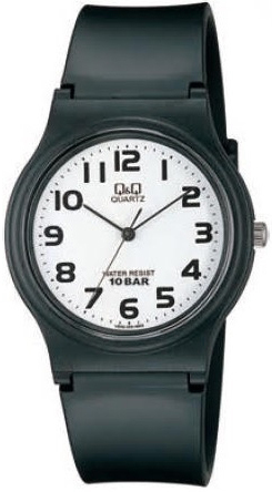 Q&Q Herrklocka VP46J005Y Classic Vit/Gummi Ø32 mm - Q&Q