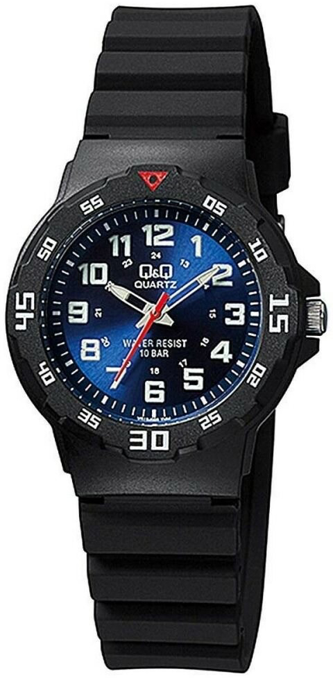 Q&Q VR19J005Y Classic Svart/Gummi Ø38 mm