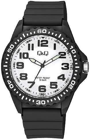 Q&Q Herrklocka VS16J006Y Classic Vit/Resinplast Ø40 mm - Q&Q