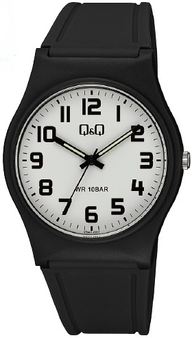 Q&Q Herrklocka VS42J001Y Classic Vit/Gummi &Oslash;40 mm