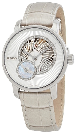 Rado Damklocka R14056935 Diamaster Vit/Läder Ø35 mm - Rado