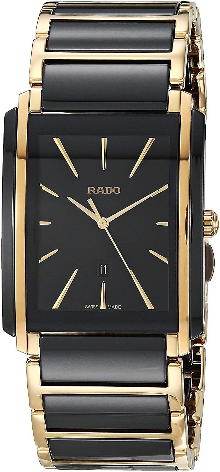 Rado Herrklocka R20204162 Integral Svart/Gulguldtonat stål - Rado
