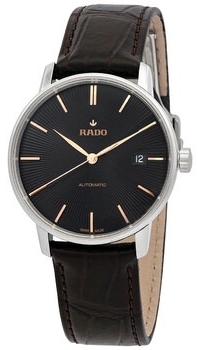 Rado Herrklocka R22860165 Coupole Svart/Läder Ø37.7 mm - Rado