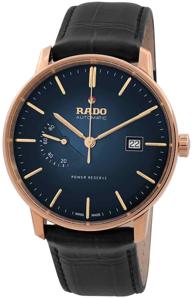 Rado Herrklocka R22879215 Coupole Blå/Läder Ø41 mm - Rado