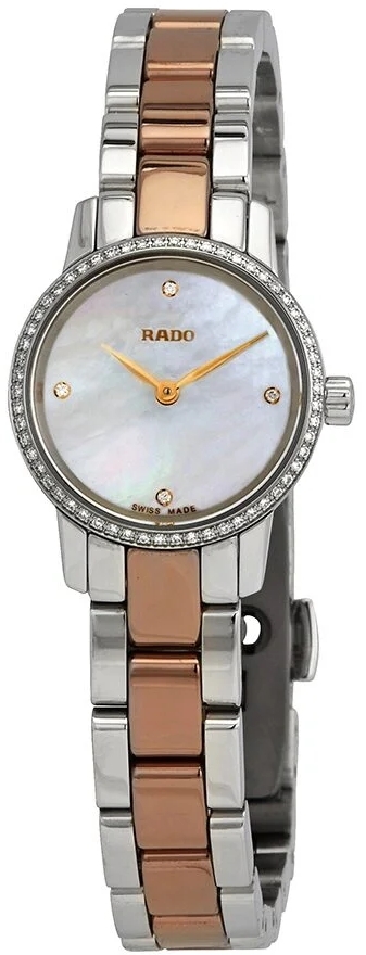 Rado Damklocka R22892942 Coupole Vit/Roséguldstonat stål Ø31 mm - Rado