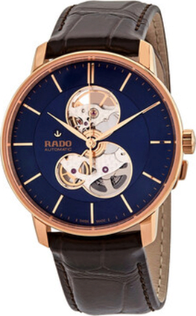 Rado Herrklocka R22895215 Coupole Blå/Läder Ø41 mm - Rado