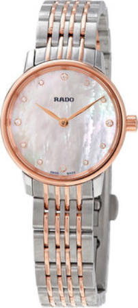 Rado Damklocka R22897923 Coupole Vit/Roséguldstonat stål Ø27 mm - Rado