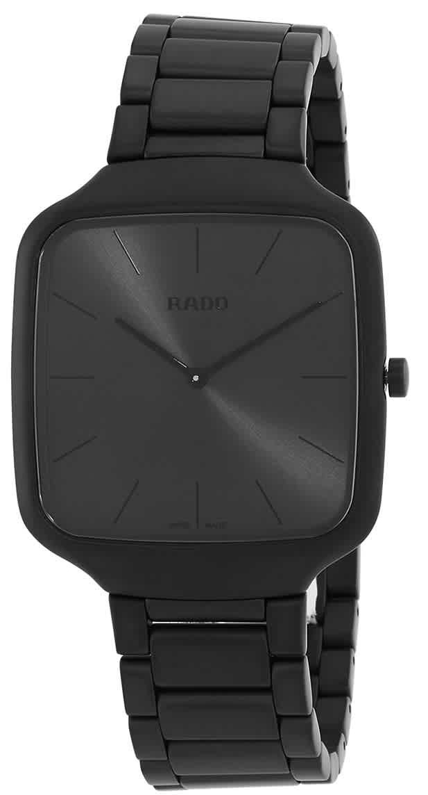 Rado R27062152 True Square Thinline Le Couleurs Svart/Keramik Ø37 mm - Rado