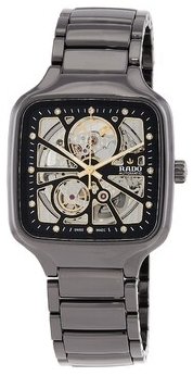 Rado R27086712 True Square Svart/Keramik Ø38 mm - Rado