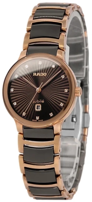 Rado Damklocka R30024732 Centrix Brun/Keramik &Oslash;30.5 mm