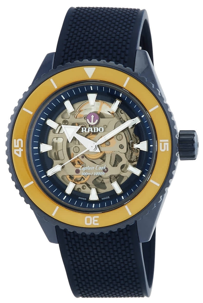 Rado Herrklocka R32152208 Captain Cook Skelettskuren/Gummi Ø43 mm - Rado