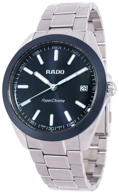 Rado Herrklocka R32280203 HyperChrome Bl&aring;/St&aring;l &Oslash;41.5 mm