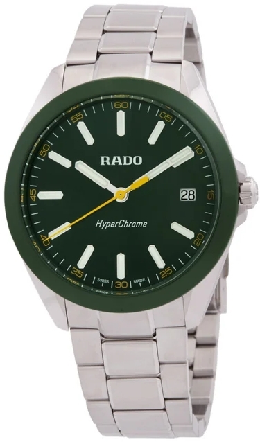 Rado Herrklocka R32280313 HyperChrome Gr&ouml;n/St&aring;l &Oslash;41.5 mm