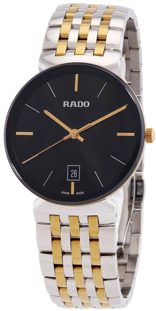 Rado R48912153 Florence Svart/Gulguldtonat stål Ø38 mm - Rado