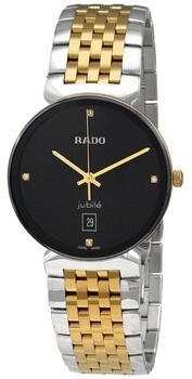 Rado R48912703 Florence Svart/Gulguldtonat stål Ø38 mm - Rado