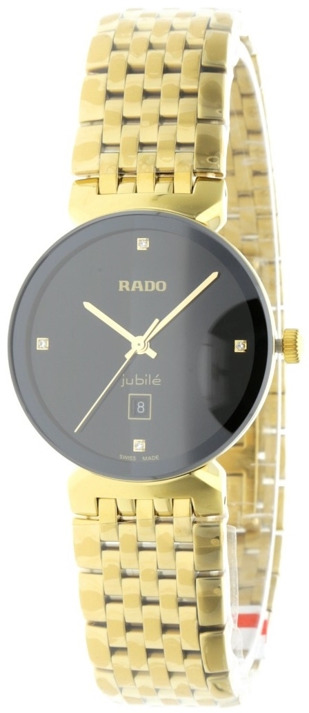 Rado Damklocka R48915703 Florence Svart/Gulguldtonat stål Ø38 mm - Rado