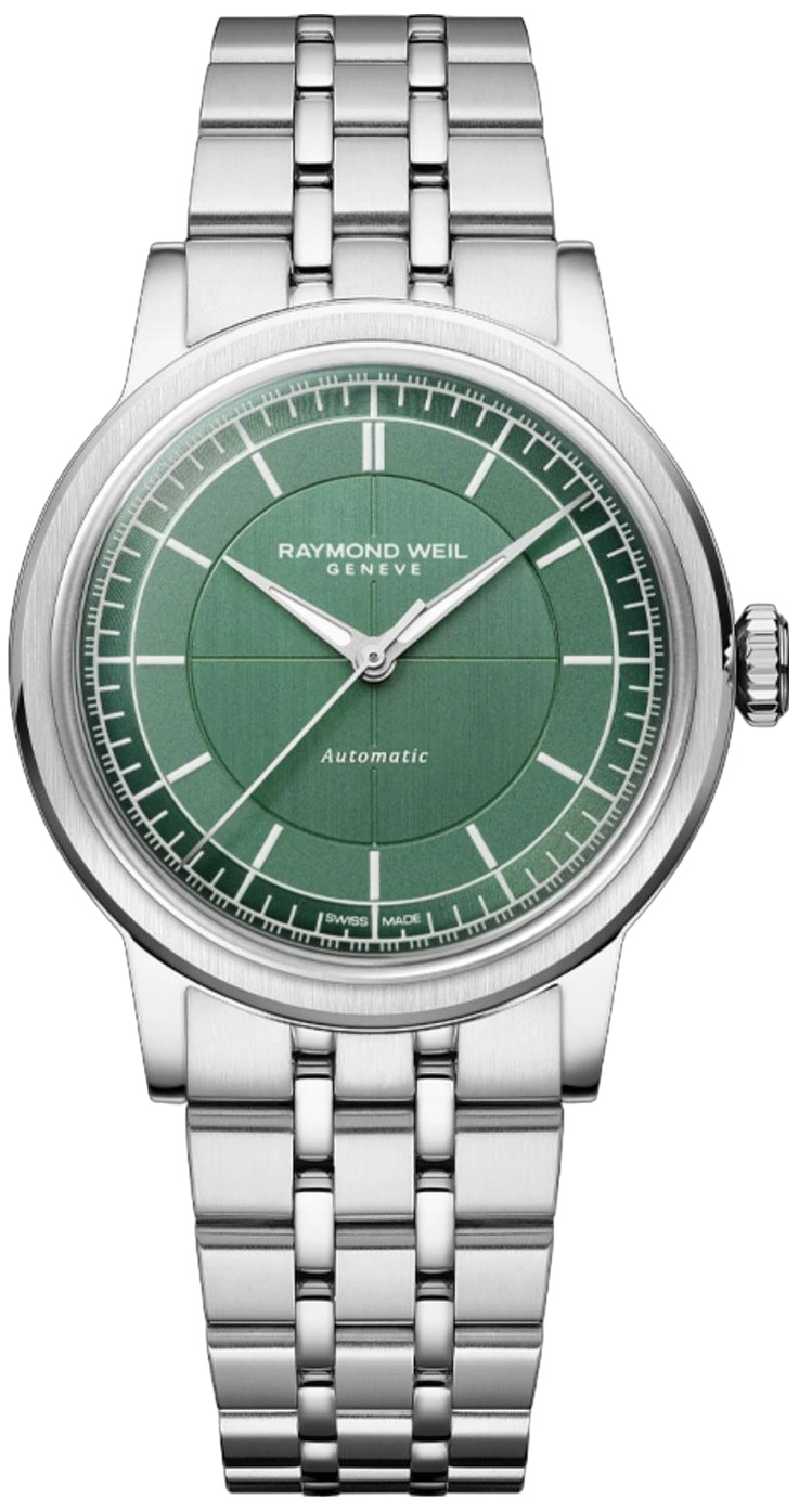 Raymond Weil Damklocka 2125-ST-52011 Millesime Gr&ouml;n/St&aring;l &Oslash;35 mm