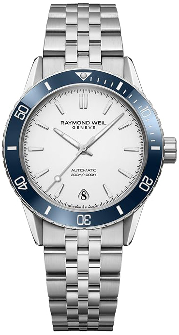 Raymond Weil Damklocka 2755-ST3-30001 Freelancer Vit/St&aring;l &Oslash;36 mm