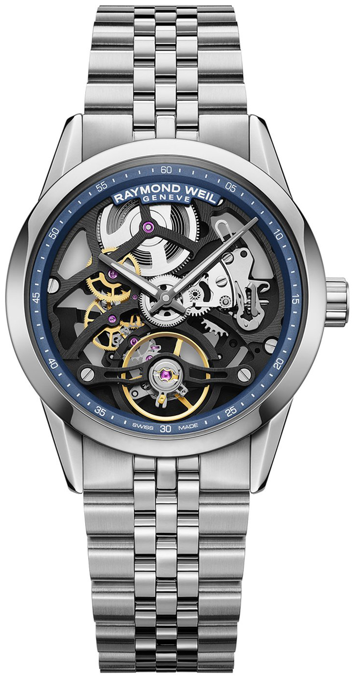 Raymond Weil Herrklocka 2783-ST-50000 Freelancer Svart/St&aring;l &Oslash;38 mm