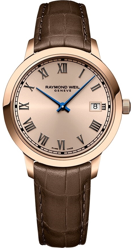 Raymond Weil Damklocka 5385-PC5-00859 Toccata Roséguldstonad/Läder - Raymond Weil
