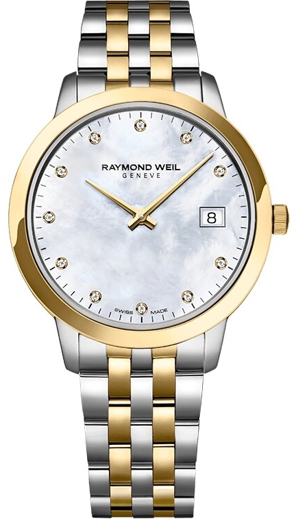 Raymond Weil Damklocka 5385-STP-97081 Toccata Vit/Gulguldtonat stål - Raymond Weil