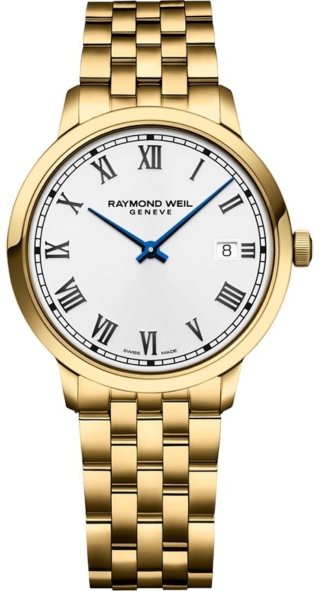Raymond Weil Herrklocka 5485-P-00359 Toccata Vit/Gulguldtonat stål - Raymond Weil