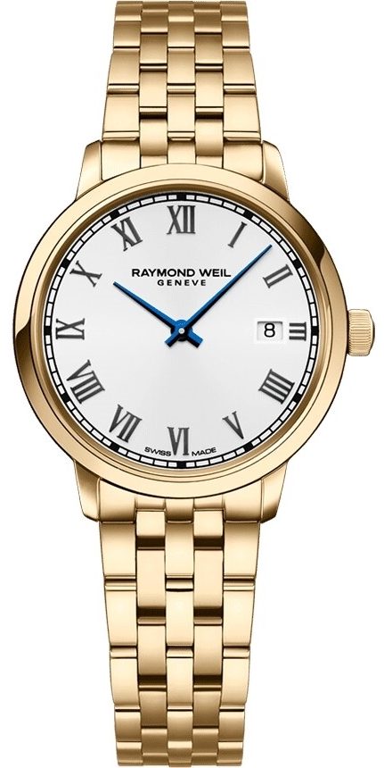 Raymond Weil Damklocka 5985-P-00359 Toccata Vit/Gulguldtonat stål - Raymond Weil