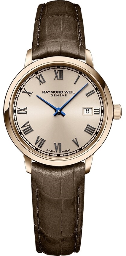 Raymond Weil Damklocka 5985-PC5-00859 Toccata Roséguldstonad/Läder - Raymond Weil