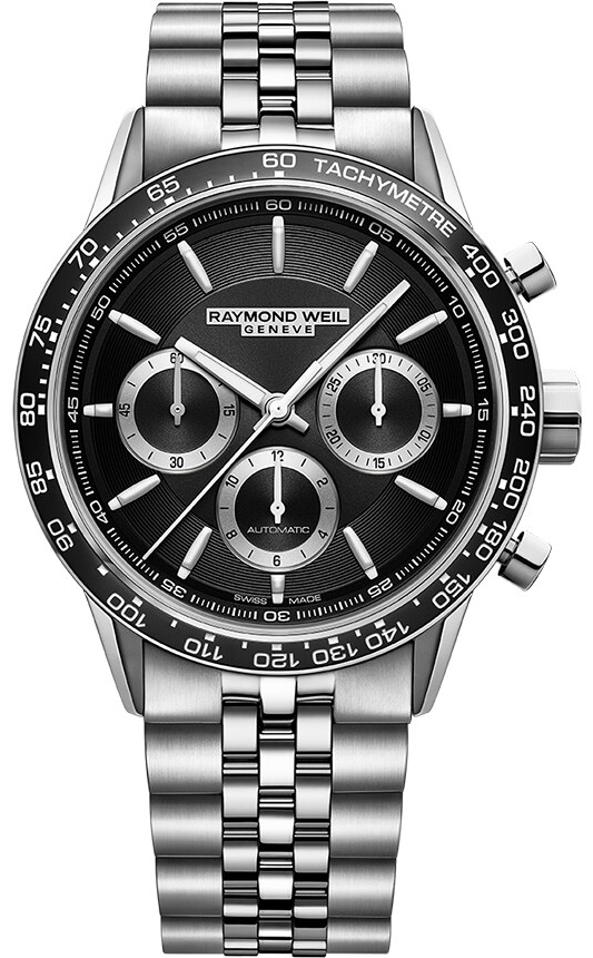 Raymond Weil Herrklocka 7741-ST1-20021 Freelancer Svart/Stål Ø43.5 - Raymond Weil