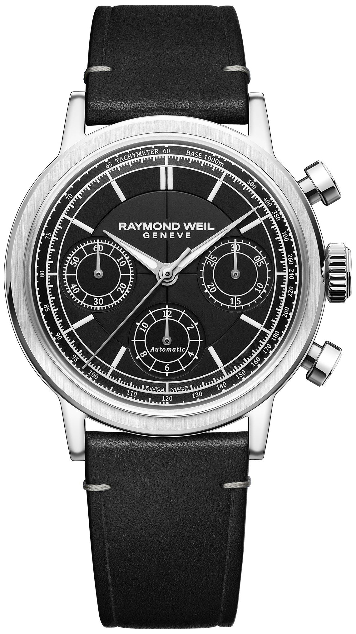 Raymond Weil Herrklocka 7765-STC-20001 Millesime Svart/L&auml;der &Oslash;39 mm