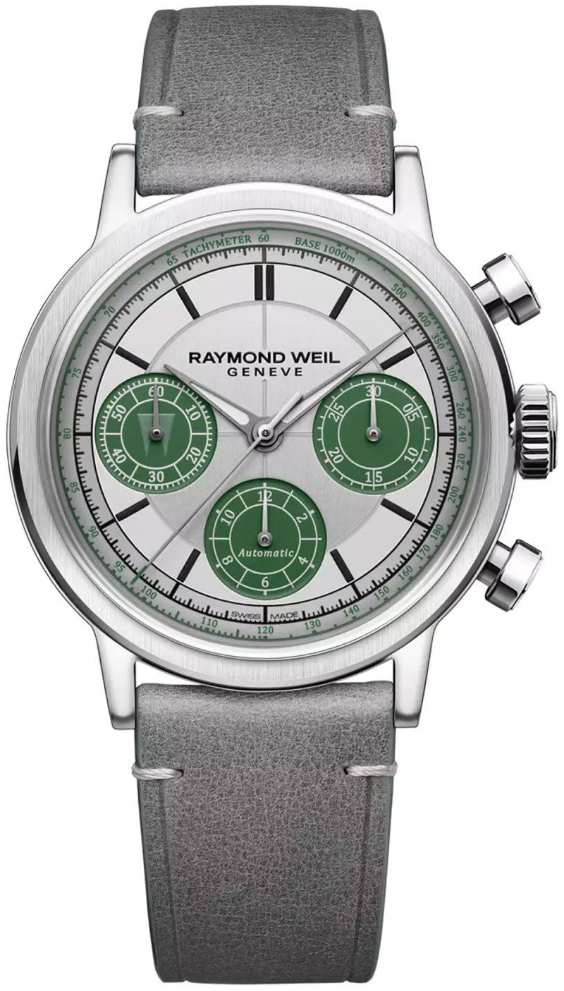 Raymond Weil Herrklocka 7765-STC-LAR01 Millesime Silverf&auml;rgad/L&auml;der