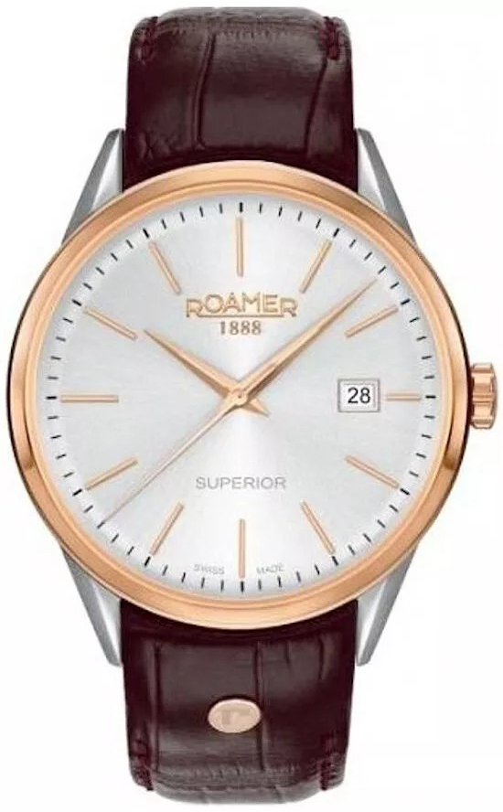 Roamer Monza Herrklocka 508833-49-15-05 Superior Silverfärgad/Läder - Roamer Monza