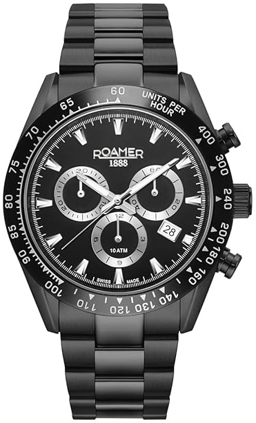 Roamer Monza Herrklocka 850837-44-55-20 Monza 100 Svart/Stål Ø42 mm - Roamer Monza