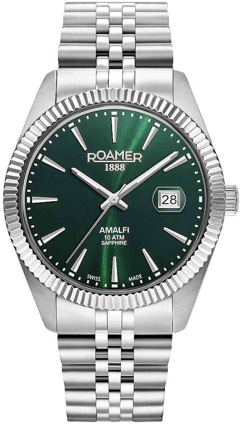 Roamer Monza Herrklocka 852833-41-75-20 Amalfi Gents Grön/Stål Ø42 - Roamer Monza