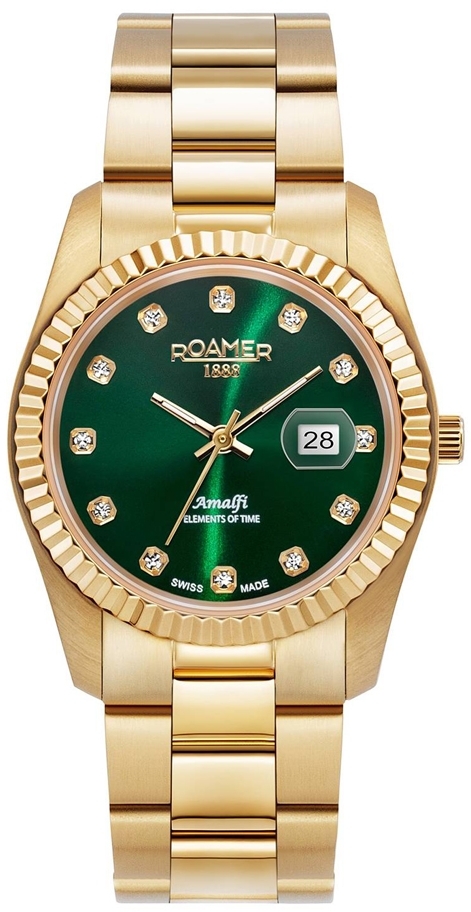 Roamer Monza Damklocka 852844-48-79-20 Amalfi Grön/Gulguldtonat - Roamer Monza