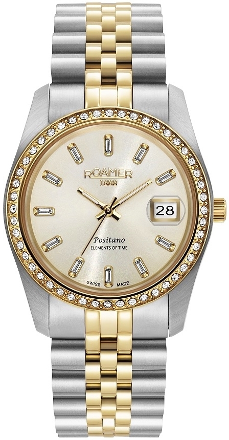 Roamer Monza Damklocka 853858-47-39-20 Positano Guldtonad/Stål Ø34 - Roamer Monza
